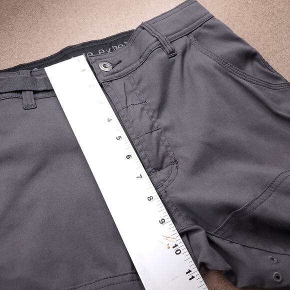 PrAna Stretch Zion Straight Cargo Pants Men 30x32 Dark Gray Outdoor Technical - Picture 6 of 11